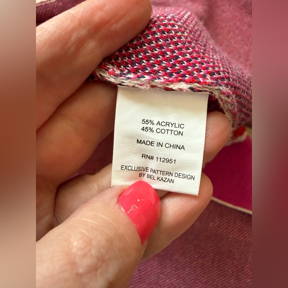 Anthropologie Bel Kazan Floral Gingham Removable Collared Duster Cardigan - Picture 14 of 15
